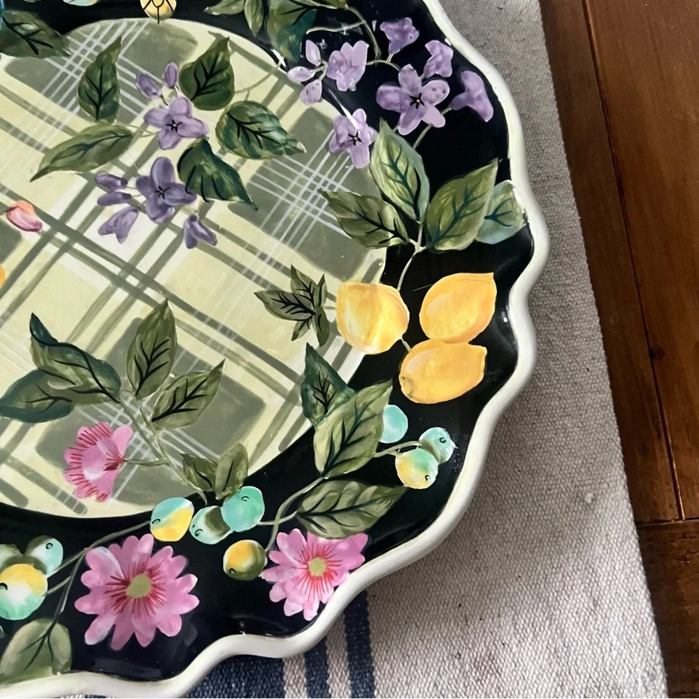 Tracy Porter Jardinere Chop Plate Round Platter New
